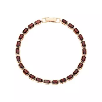 Золотой браслет с гранатами природными
