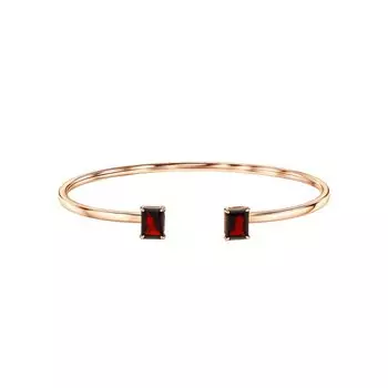 Золотой браслет с гранатами природными