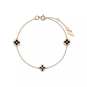 Золотой браслет с ониксом