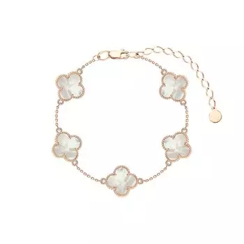 Золотой браслет с перламутром природным