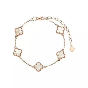 Золотой браслет с перламутром природным