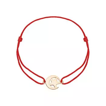 Золотой браслет с текстилями