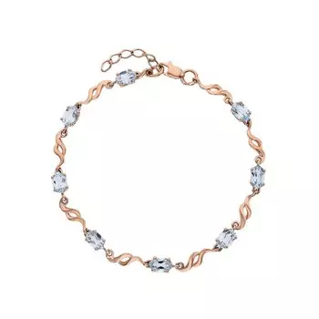 Золотой браслет с топазами природными