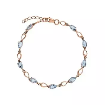 Золотой браслет с топазами природными