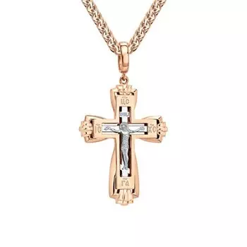 Золотой крест-подвеска