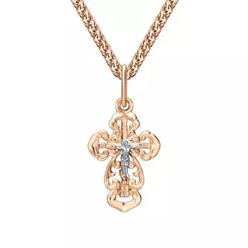 Золотой крест-подвеска