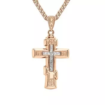 Золотой крест-подвеска