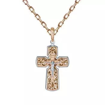 Золотой крест-подвеска