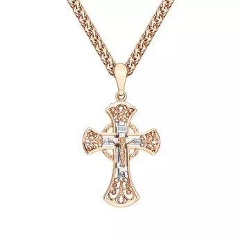 Золотой крест-подвеска