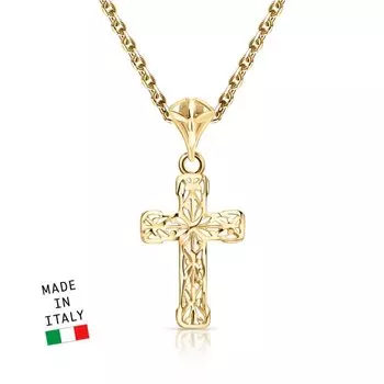 Золотой крест-подвеска