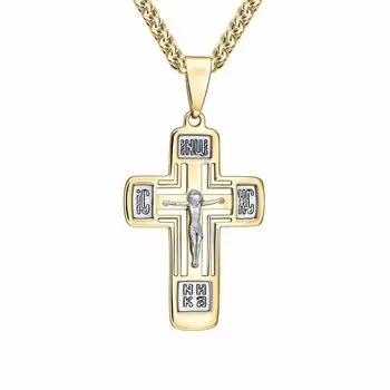 Золотой крест-подвеска