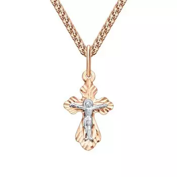 Золотой крест-подвеска