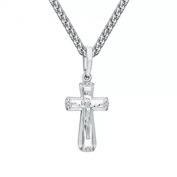 Золотой крест-подвеска с бриллиантами