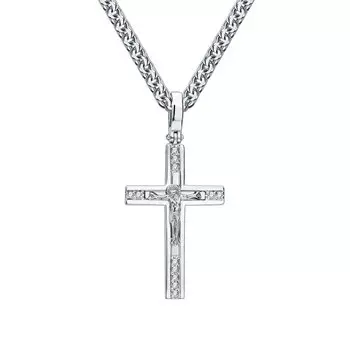 Золотой крест-подвеска с бриллиантами