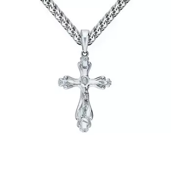 Золотой крест-подвеска с бриллиантами