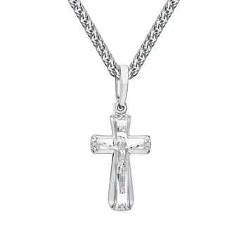 Золотой крест-подвеска с бриллиантами