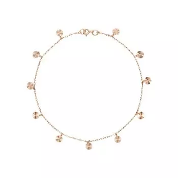 Золотой ножной браслет