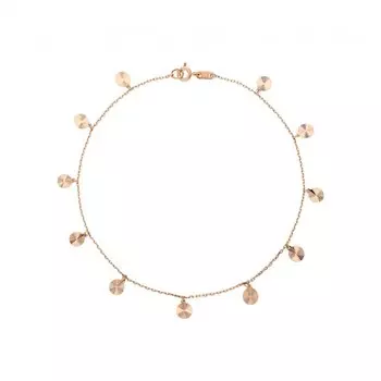 Золотой ножной браслет