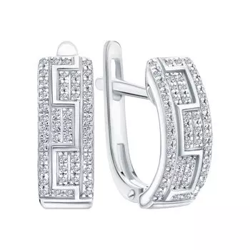 Золотые серьги с бриллиантами природными