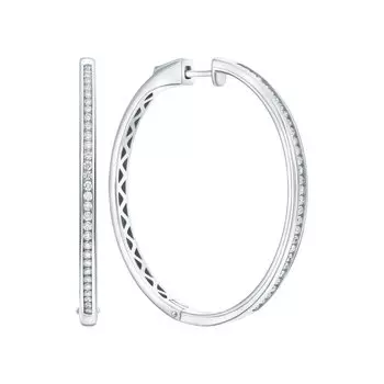 Золотые серьги с бриллиантами природными