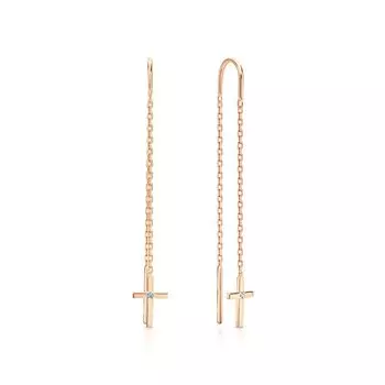 Золотые серьги с бриллиантами природными