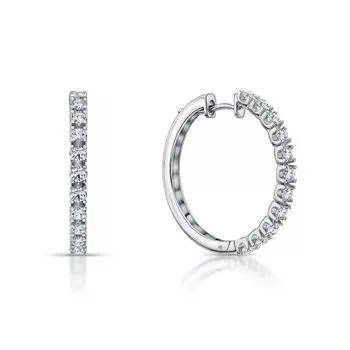 Золотые серьги с бриллиантами выращенными