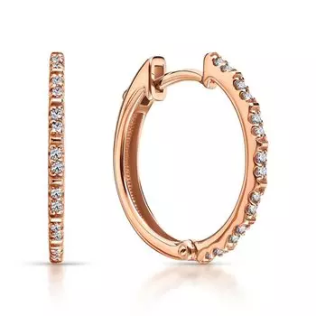 Золотые серьги с фианитами