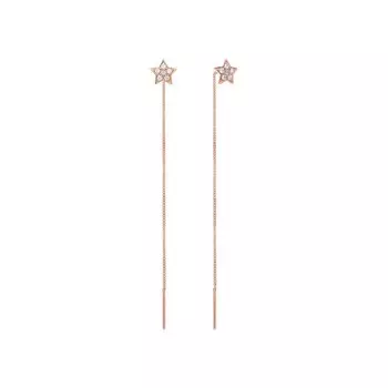 Золотые серьги с фианитами