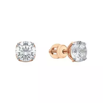 Золотые серьги с фианитами