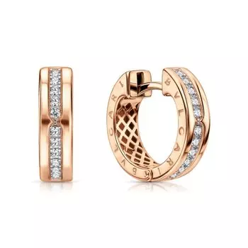 Золотые серьги с фианитами