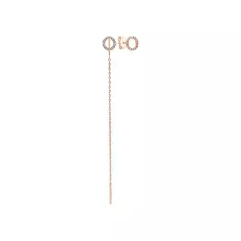 Золотые серьги с фианитами