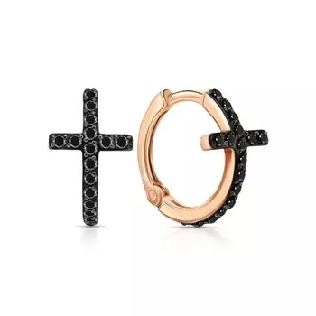 Золотые серьги с фианитами