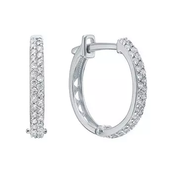 Золотые серьги с фианитами