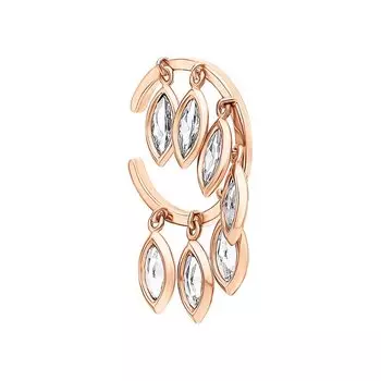 Золотые серьги с фианитами