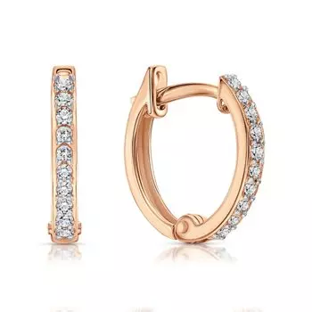 Золотые серьги с фианитами