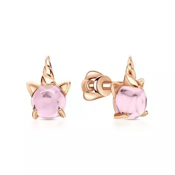 Золотые серьги с фианитами