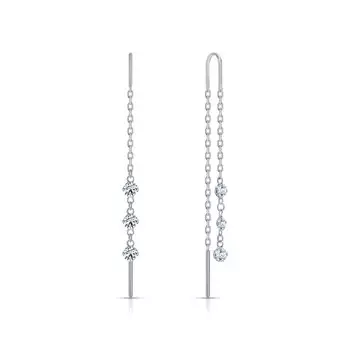 Золотые серьги с фианитами