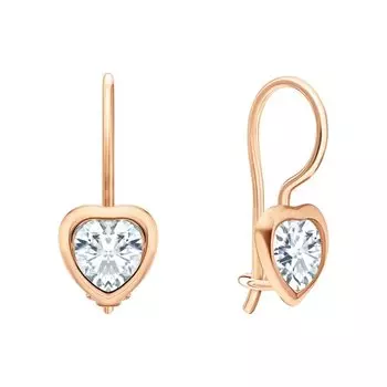 Золотые серьги с фианитами