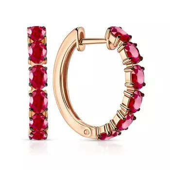 Золотые серьги с наноситаллами