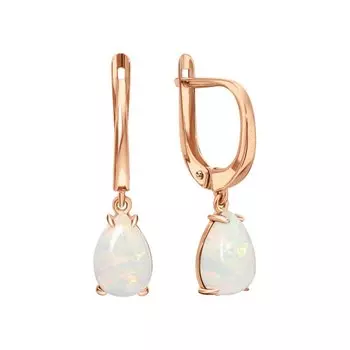 Золотые серьги с опалами