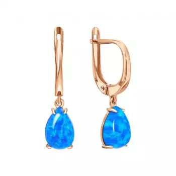 Золотые серьги с опалами