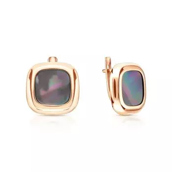 Золотые серьги с перламутрами