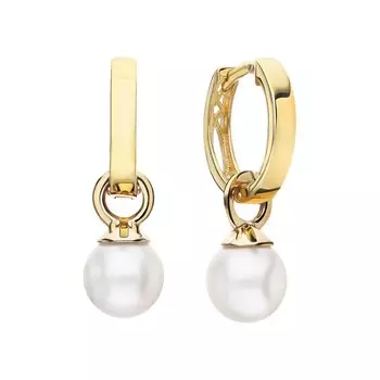 Золотые серьги с жемчугом