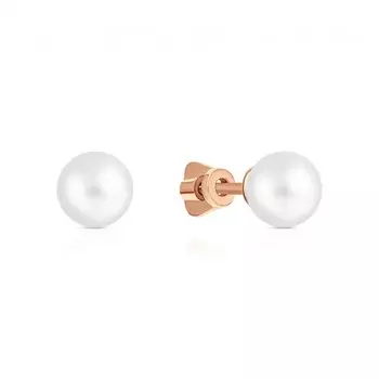 Золотые серьги с жемчугом