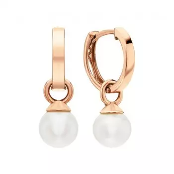 Золотые серьги с жемчугом