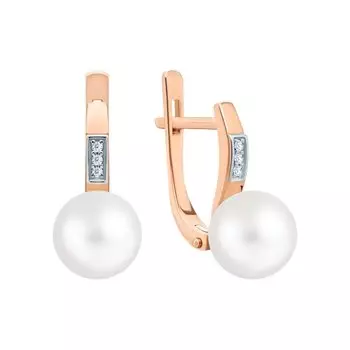 Золотые серьги с жемчугом