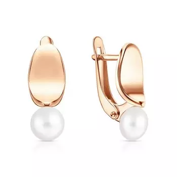 Золотые серьги с жемчугом