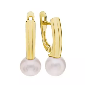 Золотые серьги с жемчугом