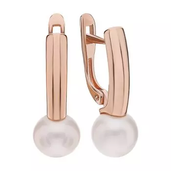 Золотые серьги с жемчугом