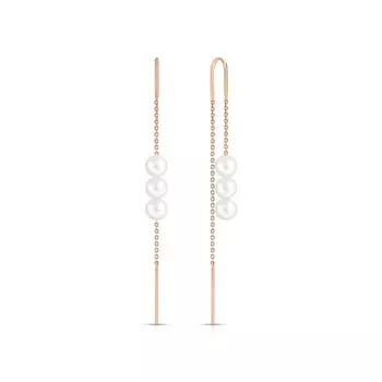 Золотые серьги с жемчугом